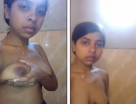 Cute desi girl selfshot nude video in bathroom