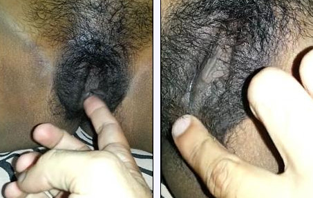 BF teasing desi girlfriend hairy dry pussy with clear audio