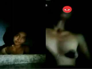Today Exclusive- Cute Telugu Girl Showing Nude Bathing On Video Call