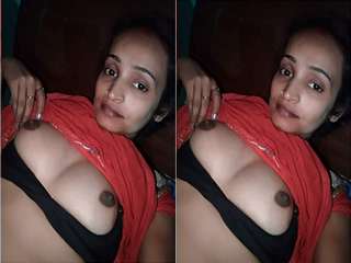 Today Exclusive-  Desi village Bhabhi Showing Her Boobs and Pussy Part 3