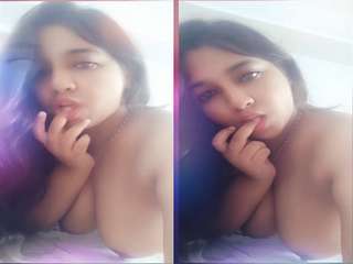 Today Exclusive- Cute Look Desi Telugu Girl Showing her Boobs and Pussy Part 2