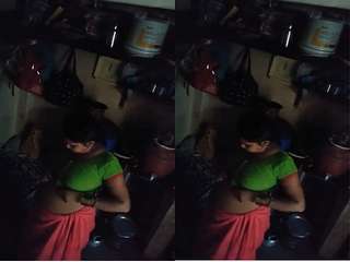 Today Exclusive- Desi Bhabhi Bathing and Wearing Cloths Part 4