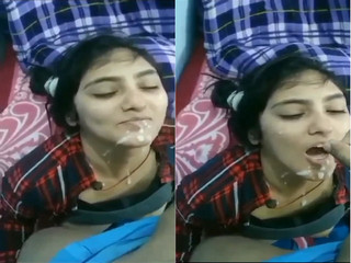 Today Exclusive- Lover Cum On GF Face