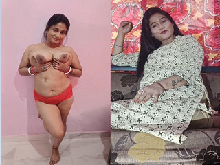 Today Exclusive-Sexy Bhabhi Shows Her Boosb and Pussy