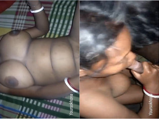 Today Exclusive- Bhabhi Blowjob and Ridding Dick