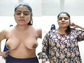 Today Exclusive- Hot Punjabi Girl Strip her Cloths and Shows Nude Body part 5