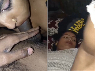 Today Exclusive- Desi Wife Blowjob and Fucking
