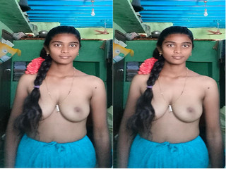 Today Exclusive-Desi Tamil Village Girl Shows her Nude Body part 6