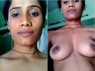 Today Exclusive- Sexy Desi Girl Showing Her Boobs and Wet Pussy Part 1
