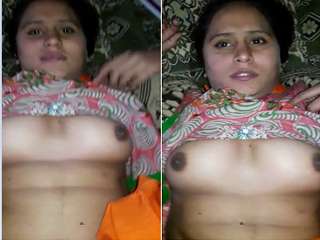 Today Exclusive- Desi Bhahi Boob And Pussy Record By Lover